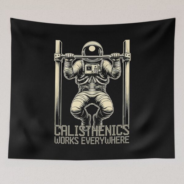 Item preview, Calisthenics works everywhere Astronaut Gift designed and sold by Pineapple-Tree.