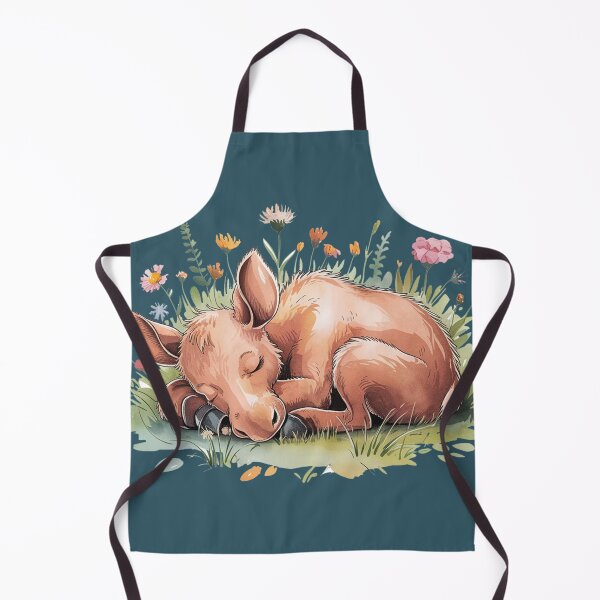 Item preview, Funny Baby Moose in Garden Meadow designed and sold by Nature's Fancy.