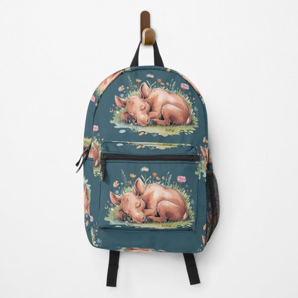 Item preview, Funny Baby Moose in Garden Meadow designed and sold by Nature's Fancy.