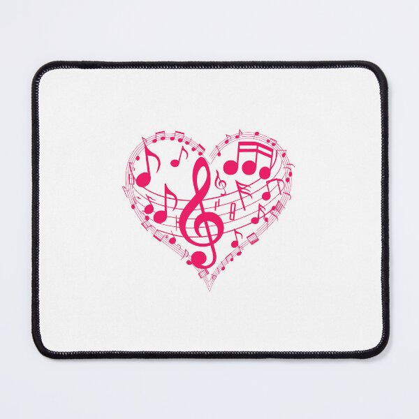 Item preview, Heart and Music Notes – Perfect for Musicians and Music Lovers designed and sold by paulo silveira.