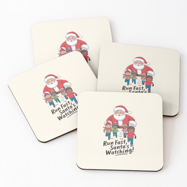 Item preview, Run Fast, Santa’s Watching Design designed and sold by MolonasDesigns.