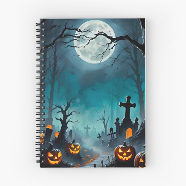 Item preview, Creepy Halloween Graveyard Scene with Fog designed and sold by GrizzlyCollective.