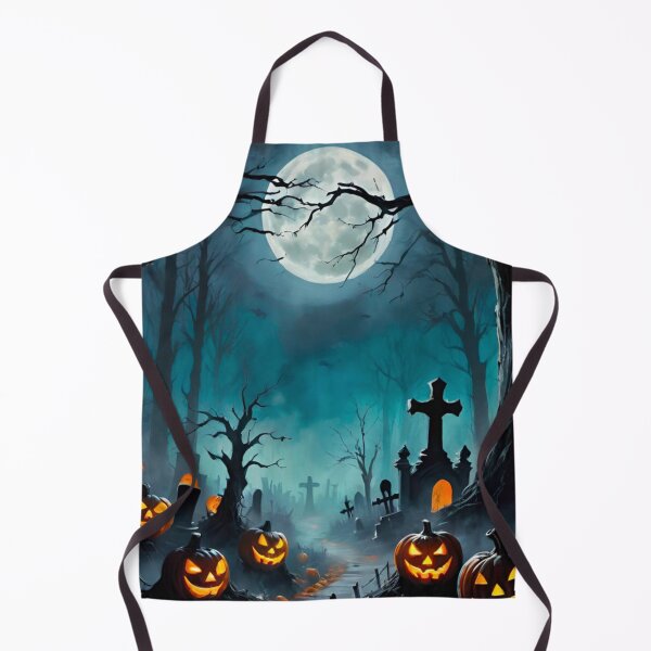 Item preview, Creepy Halloween Graveyard Scene with Fog designed and sold by GrizzlyCollective.