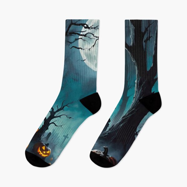 Item preview, Creepy Halloween Graveyard Scene with Fog designed and sold by GrizzlyCollective.