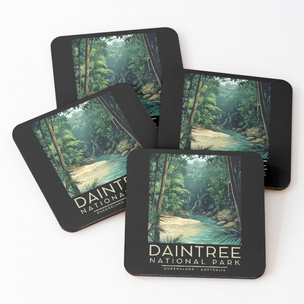 Item preview, A Vintage Illustration of Daintree National Park - Queesnland - Australia designed and sold by GoodOldVintage.