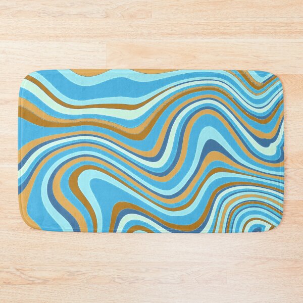 Item preview, Retro Pastels Liquid Swirl Abstract Lines Pattern Grungy Art 2 of 4 designed and sold by Beachy.