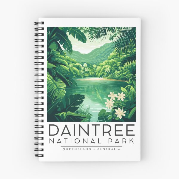 Item preview, A Vintage Illustration of Daintree National Park - Queesnland - Australia designed and sold by GoodOldVintage.