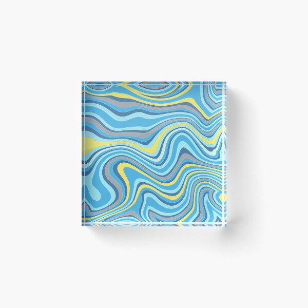 Item preview, Retro Pastels Liquid Swirl Abstract Lines Pattern Grungy Art 3 of 4 designed and sold by Beachy.