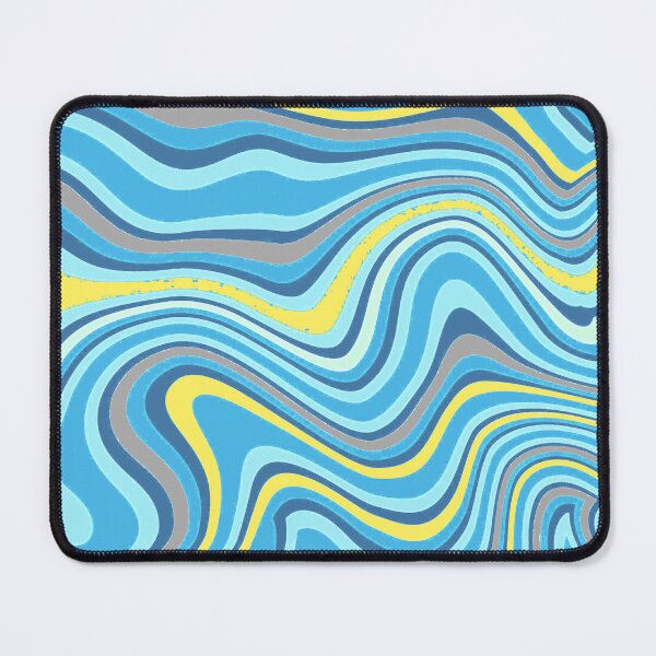 Item preview, Retro Pastels Liquid Swirl Abstract Lines Pattern Grungy Art 3 of 4 designed and sold by Beachy.