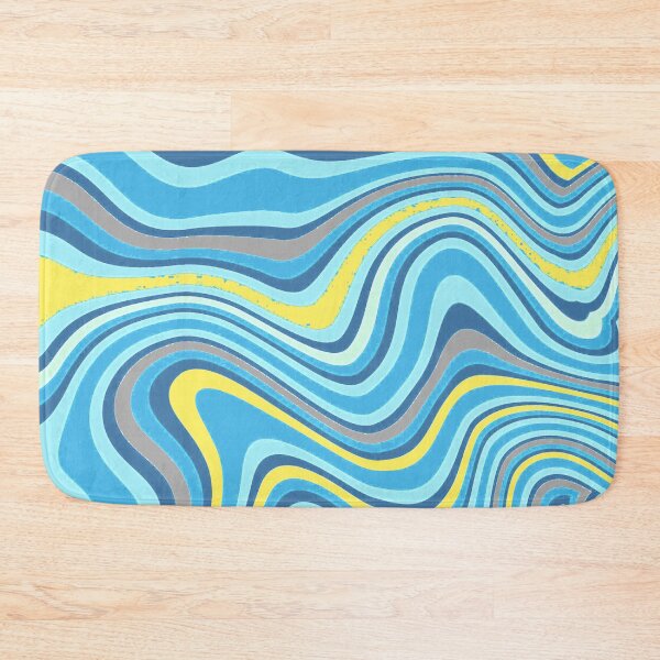 Item preview, Retro Pastels Liquid Swirl Abstract Lines Pattern Grungy Art 3 of 4 designed and sold by Beachy.