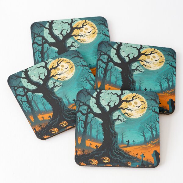 Item preview, Chilling Halloween Graveyard: Tombstones and Ghosts designed and sold by GrizzlyCollective.