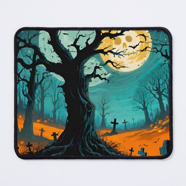 Item preview, Chilling Halloween Graveyard: Tombstones and Ghosts designed and sold by GrizzlyCollective.