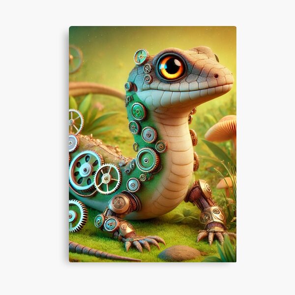 Item preview, Steampunk Eastern Glass Lizard designed and sold by Sillytoe.
