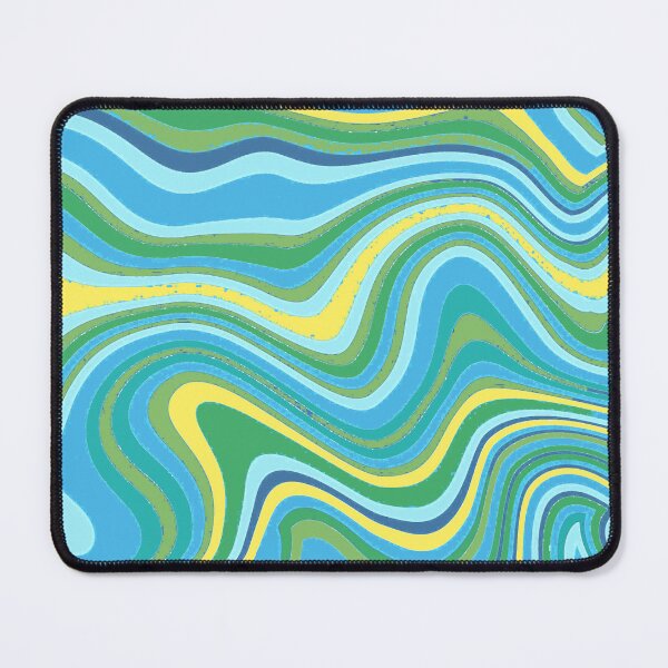 Item preview, Retro Pastels Liquid Swirl Abstract Lines Pattern Grungy Art 4 of 4 designed and sold by Beachy.