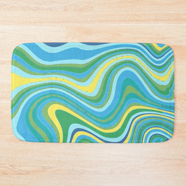 Item preview, Retro Pastels Liquid Swirl Abstract Lines Pattern Grungy Art 4 of 4 designed and sold by Beachy.