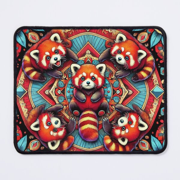 Item preview, Red Panda Pattern Cute Illustration Design designed and sold by CozyCustomPillows.