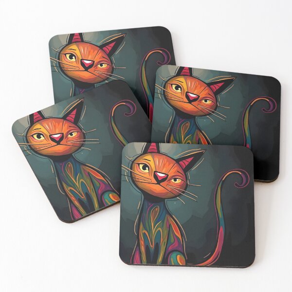 Item preview, Grumpy BoHo Cat Art designed and sold by Emilia-Design.