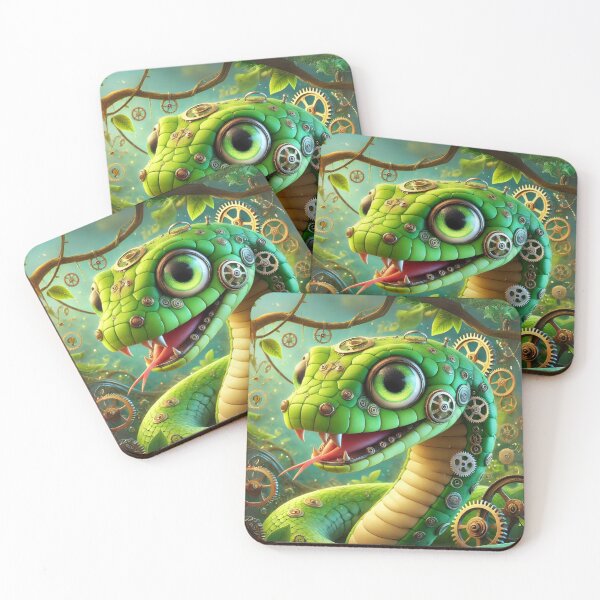 Item preview, Steampunk Eastern Green Mamba designed and sold by Sillytoe.