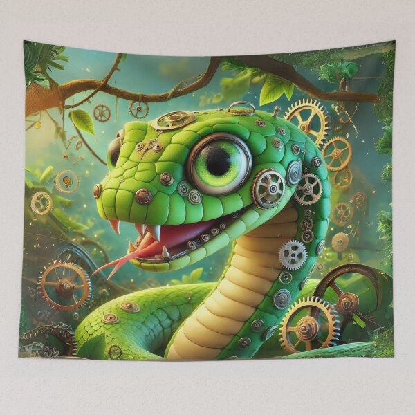 Item preview, Steampunk Eastern Green Mamba designed and sold by Sillytoe.