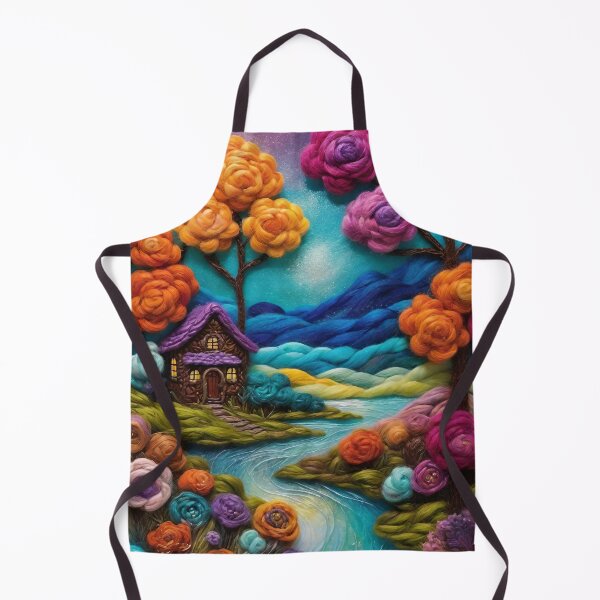 Item preview, Little House in Nature Yarn Tapestry designed and sold by BubbleGalaxy.