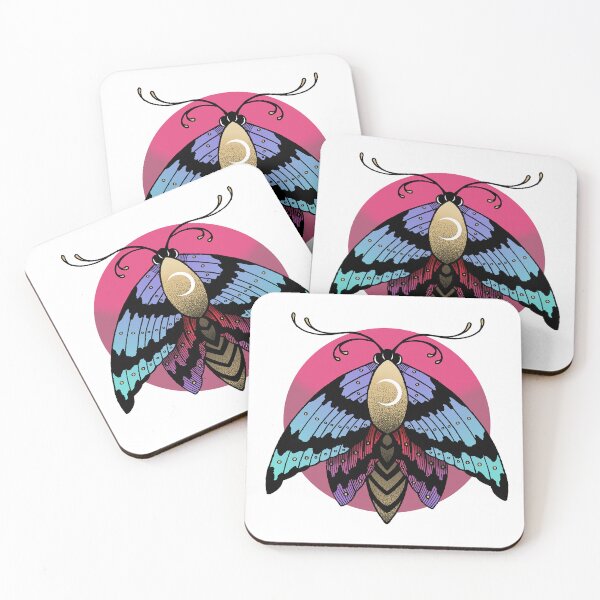 Item preview, Colorful Moth Design  designed and sold by VaatuFrag.