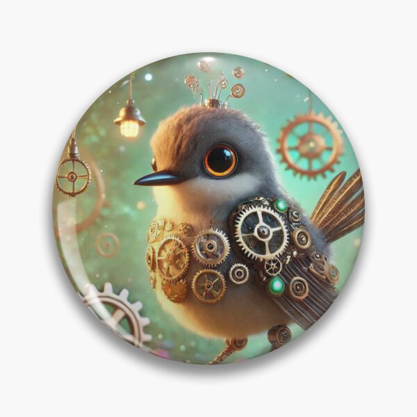 Item preview, Steampunk Eastern Kingbird designed and sold by Sillytoe.