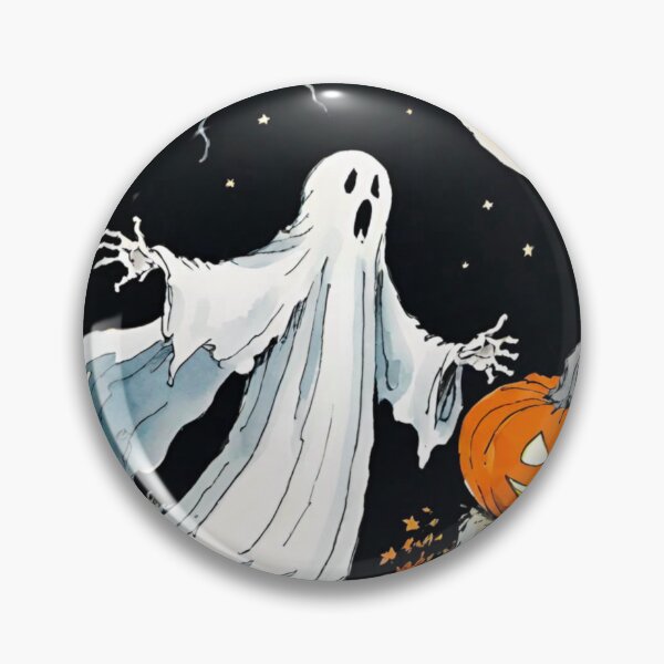 Item preview, Mysterious Halloween Ghost in a Haunted Scene designed and sold by GrizzlyCollective.