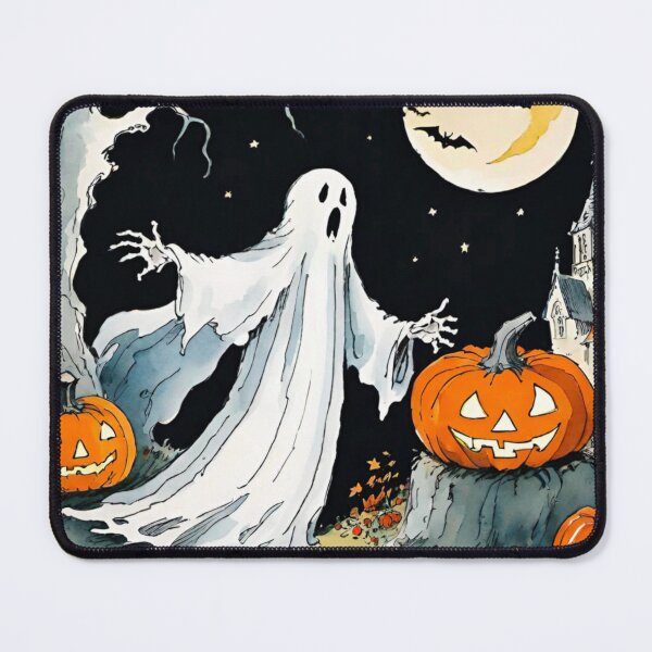 Item preview, Mysterious Halloween Ghost in a Haunted Scene designed and sold by GrizzlyCollective.