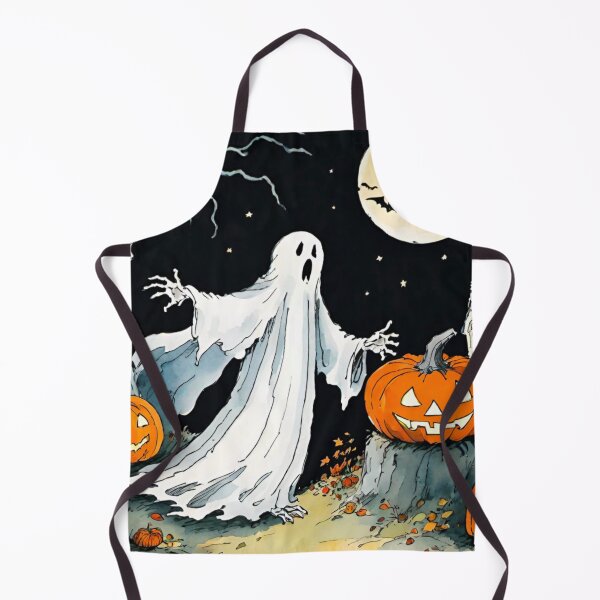 Item preview, Mysterious Halloween Ghost in a Haunted Scene designed and sold by GrizzlyCollective.