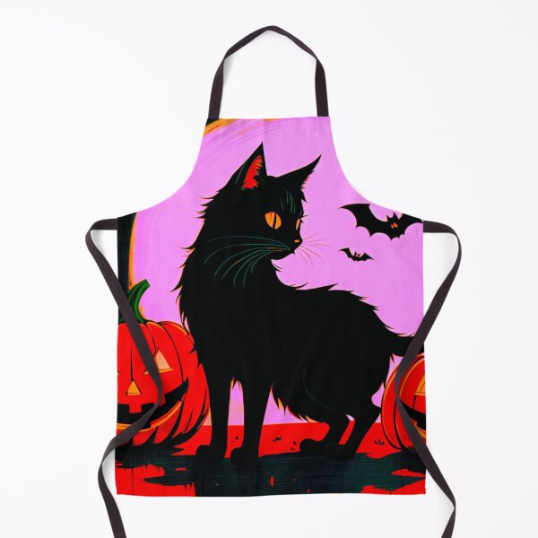 Item preview, Black Cat, Glowing Pumpkin: Halloween Magic designed and sold by GrizzlyCollective.