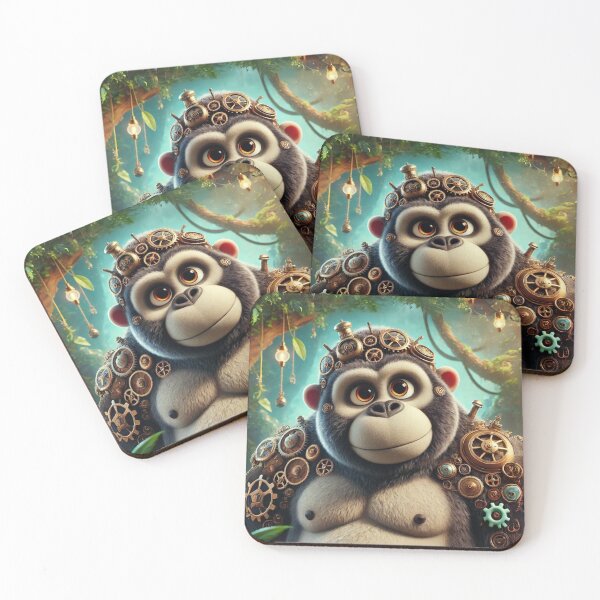Item preview, Steampunk Eastern Lowland Gorilla designed and sold by Sillytoe.