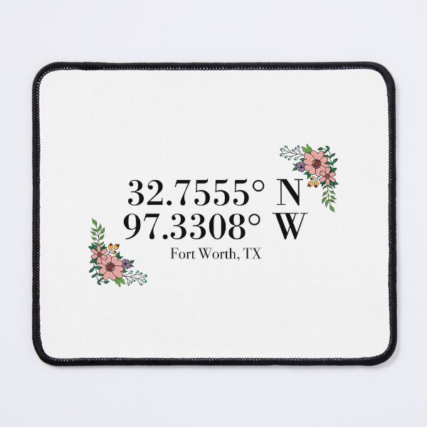 Item preview, Fort Worth, TX Coordinates designed and sold by mynameisliana.