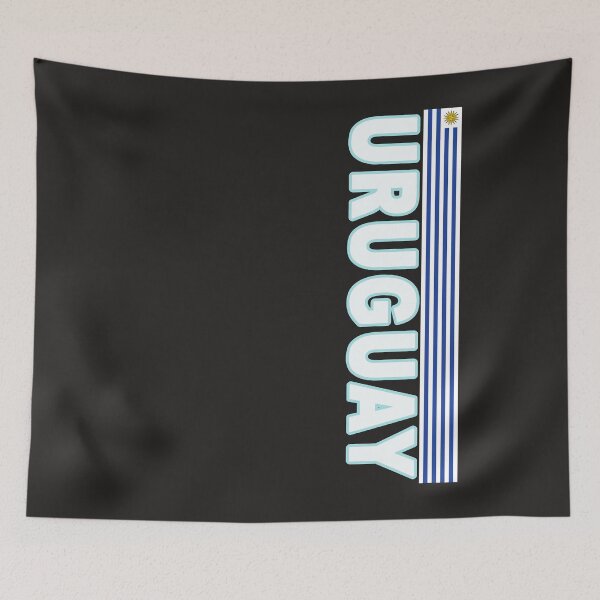 Item preview, Uruguay National Pride Left Side Soccer Design designed and sold by merchhost.
