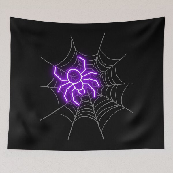 Item preview, Neon Spider On Spider Web Cute Pattern designed and sold by ZIPsketch.