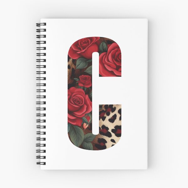 Item preview, Leopard Print Rose Monogram C designed and sold by Yviemakes.