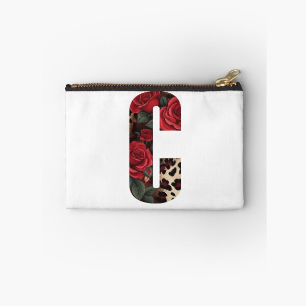 Item preview, Leopard Print Rose Monogram C designed and sold by Yviemakes.