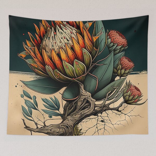 Item preview, African Elegance: The Protea Blossom designed and sold by WildlifeSafari.