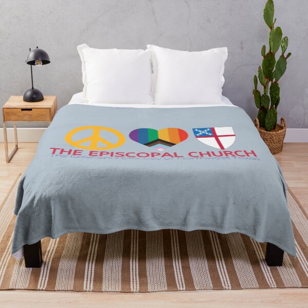 Item preview, Peace, Love, Episcopal Church designed and sold by Canterbury Episcopal Campus Ministry at Texas Tech University .