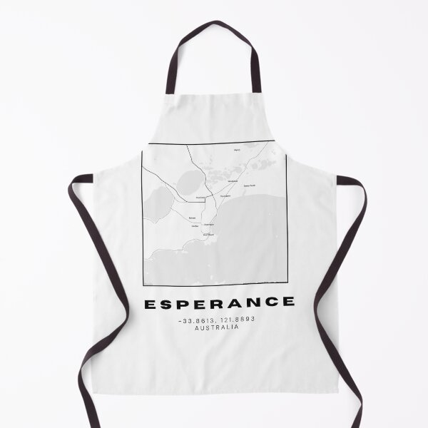 Item preview, Esperance Coordinates Map Print | Minimalist Black and White Art designed and sold by RM-Journey.