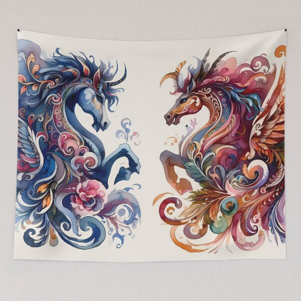 Item preview, Celestial Stallions: The Dance of Light and Dark designed and sold by Vitalka-uk.