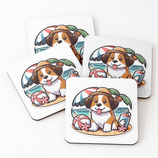 Item preview, Dog on the beach sticker designed and sold by dacks.