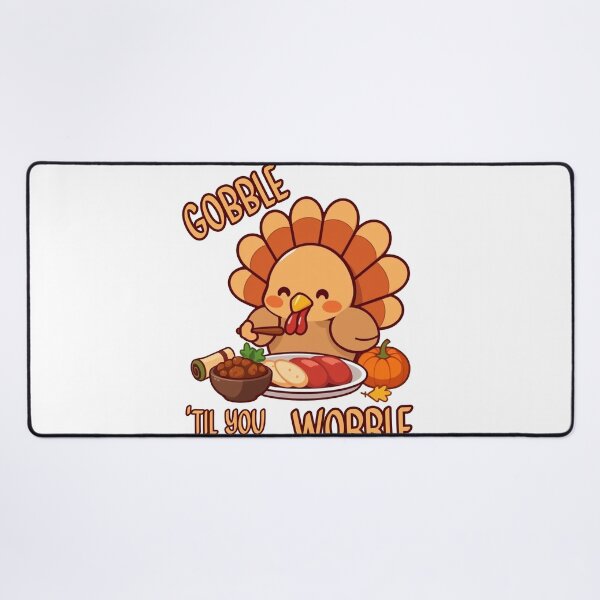 Item preview, Thanksgiving holiday funny cute turkey, Gobble til you wobble designed and sold by granitvit.