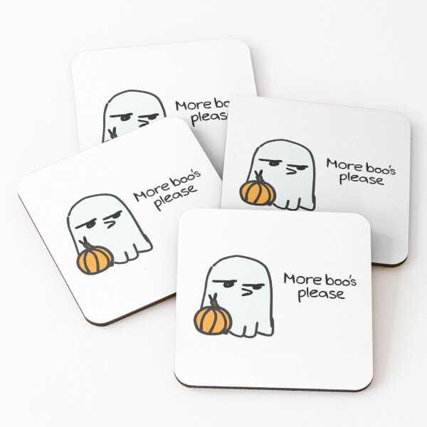 Item preview, *sip* ghost "More Boo's Please" designed and sold by Sribbles.