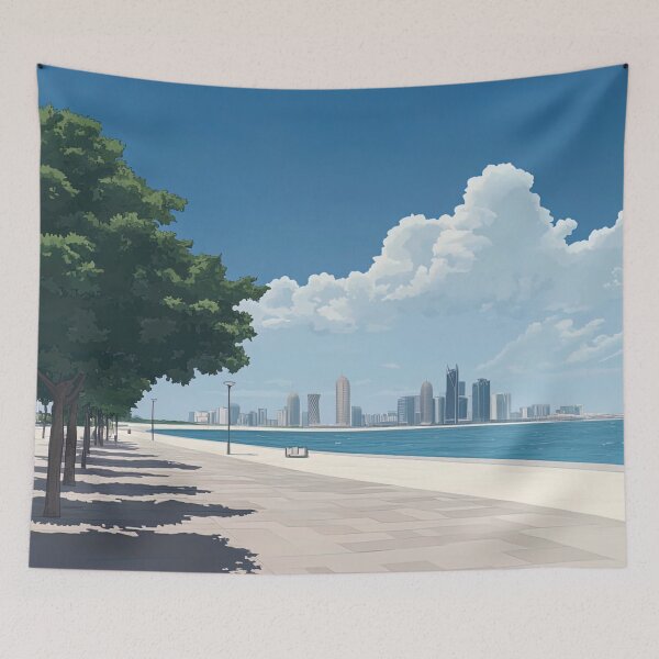 Item preview, Qatar landscape | Anime style designed and sold by ComicsFactory.