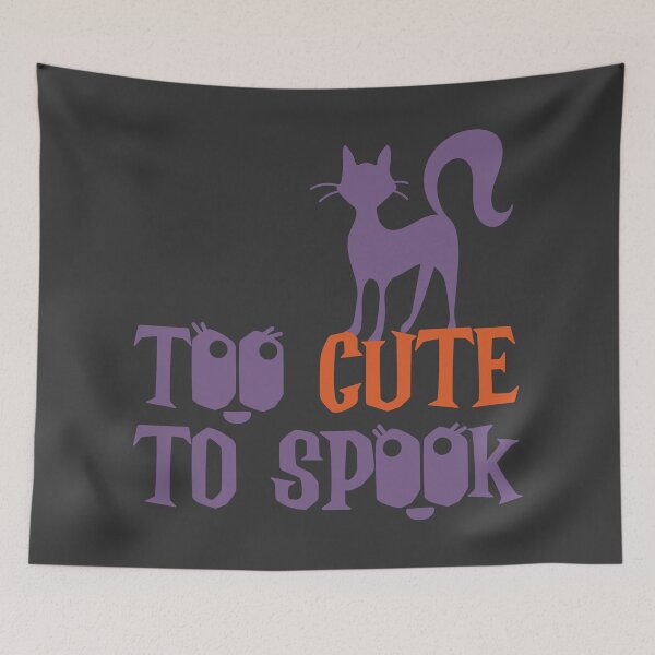 Item preview, Too Cute To Spook Halloween Cat designed and sold by HematiteDesign.