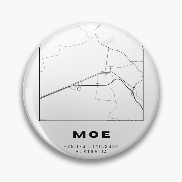 Item preview, Minimalist Moe Map Art | Black and White Coordinates Print designed and sold by RM-Journey.