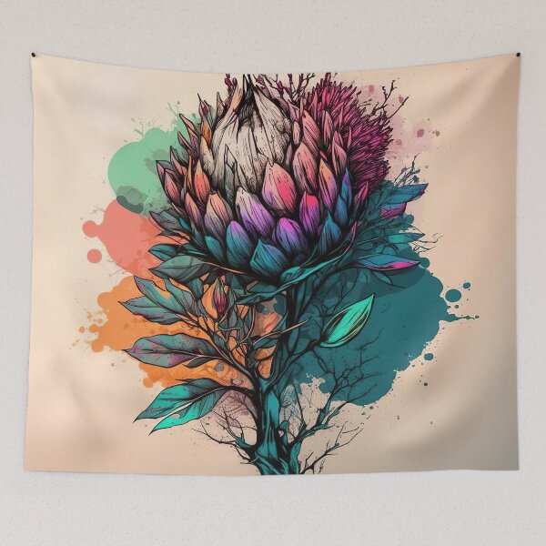 Item preview, Protea in Bloom designed and sold by WildlifeSafari.