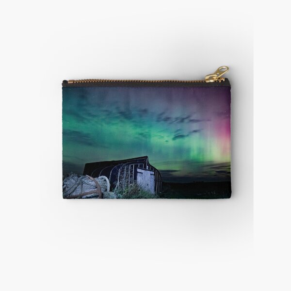 Item preview, Lindisfarne Boat Shed under the Northern Lights designed and sold by RedGrouse.