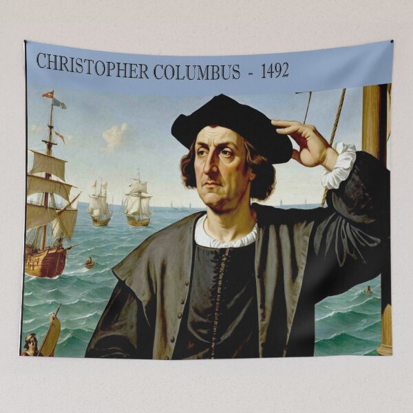 Item preview, Christopher Columbus Spanish Explorer That Discovered  America Print designed and sold by posterbobs.