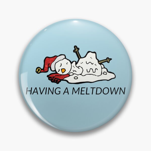 Item preview, Having a Meltdown Snowman Funny Pun designed and sold by Magnolia Valley Art.